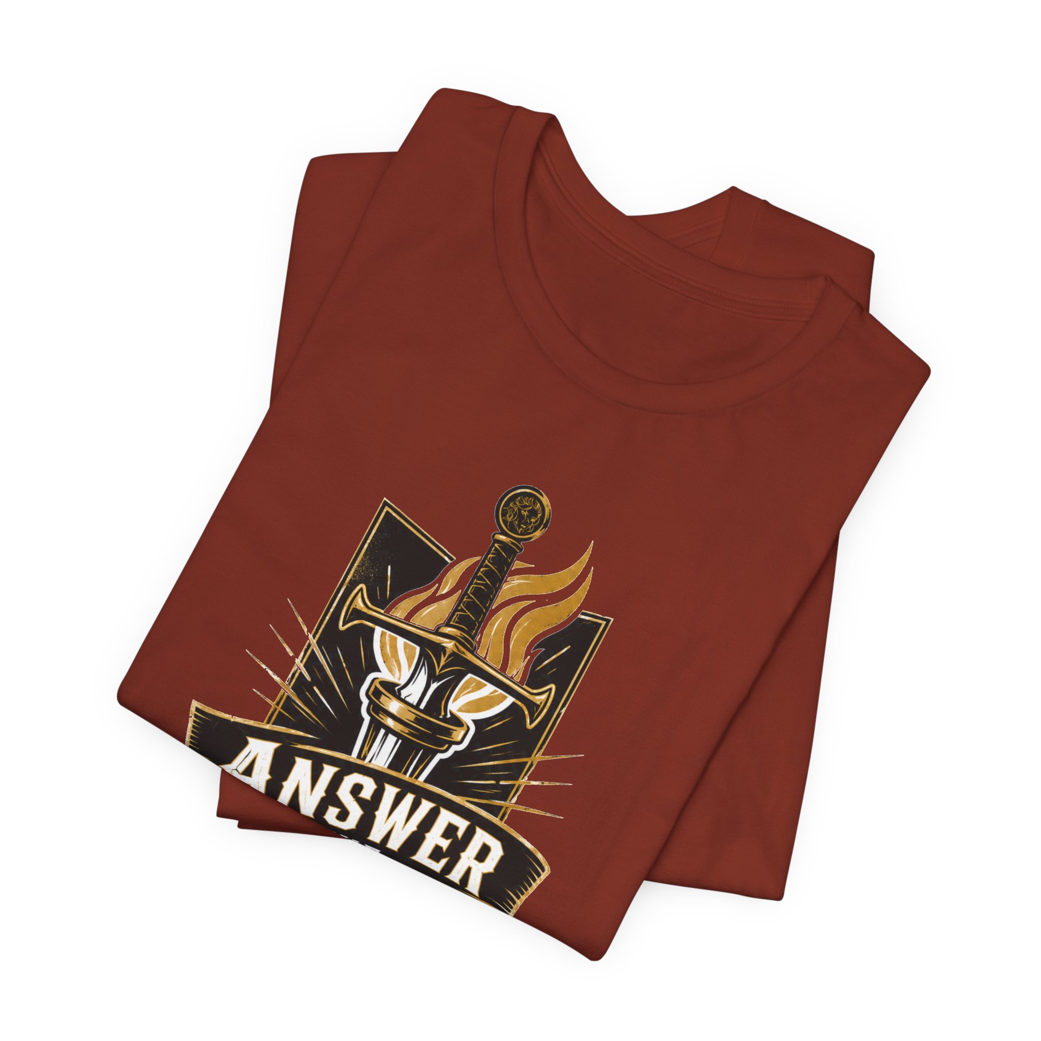Answer the Call Sword & Torch T-Shirt - Image 7