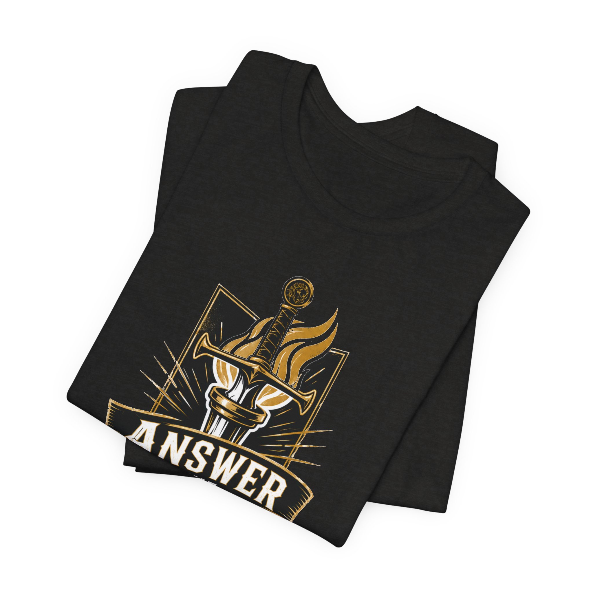 Answer the Call Sword & Torch T-Shirt - Image 15