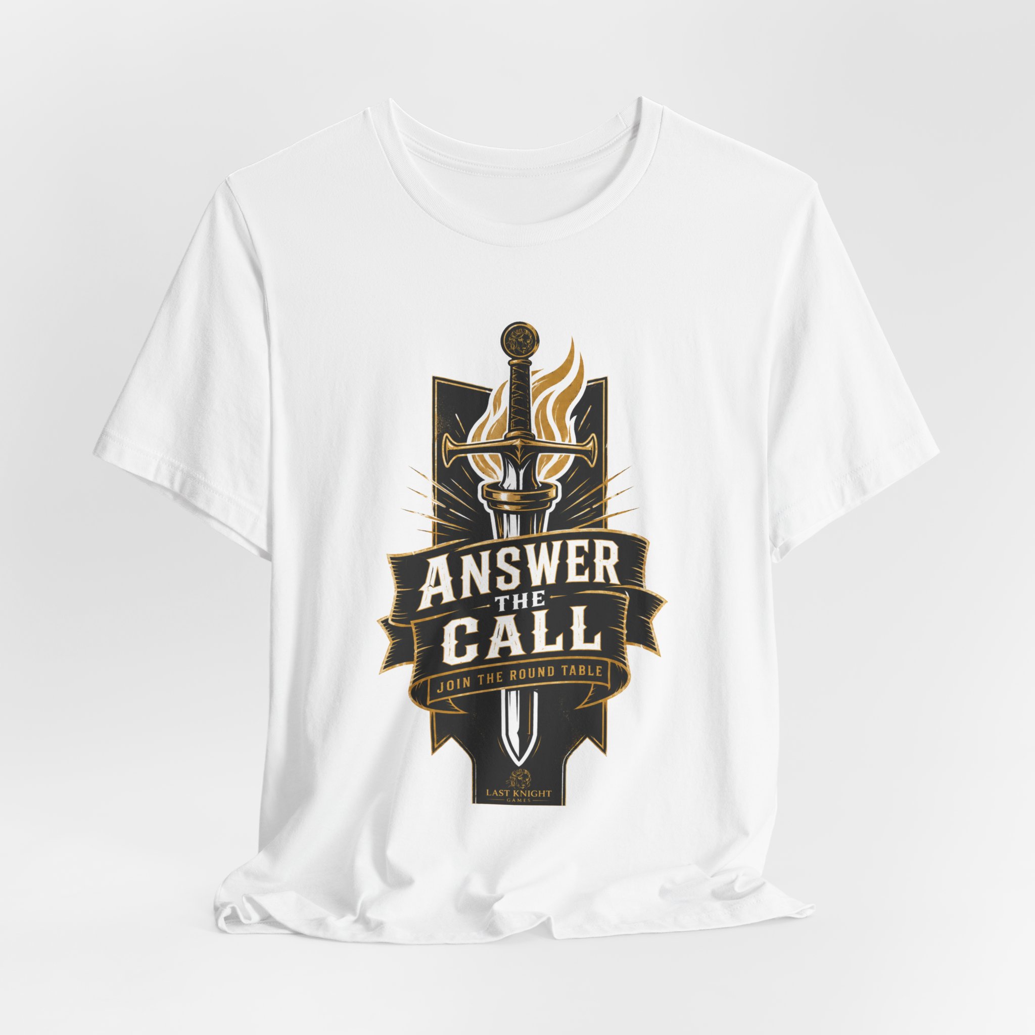 Answer the Call Sword & Torch T-Shirt - Image 4