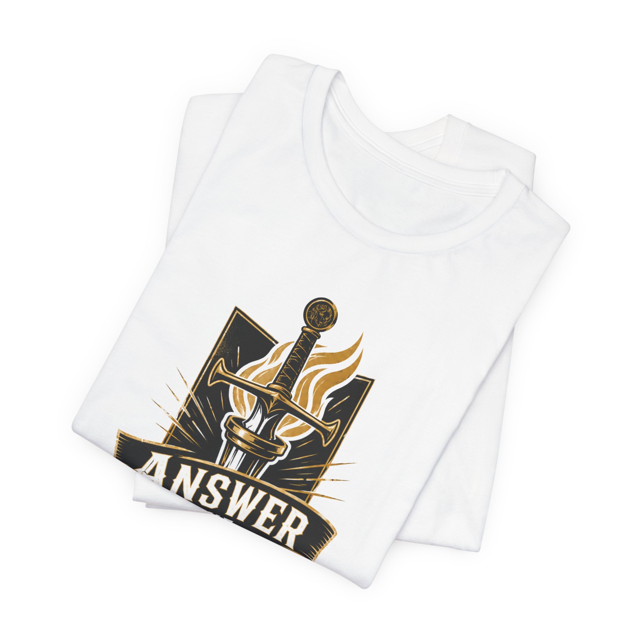 Answer the Call Sword & Torch T-Shirt - Image 3